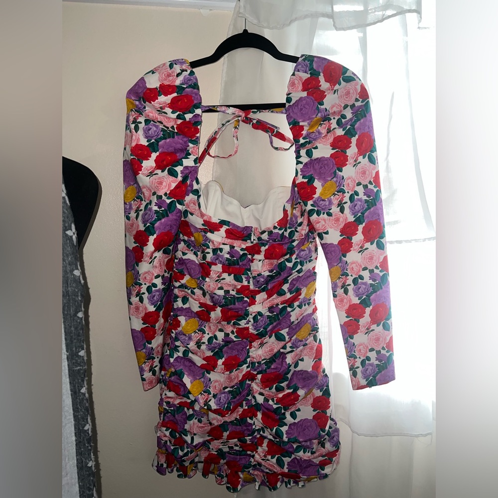 INTERMIX MULTICOLORED FLORAL DRESS